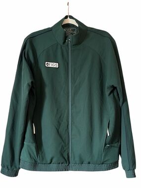 NWOT Figs hunter green scrub jacket